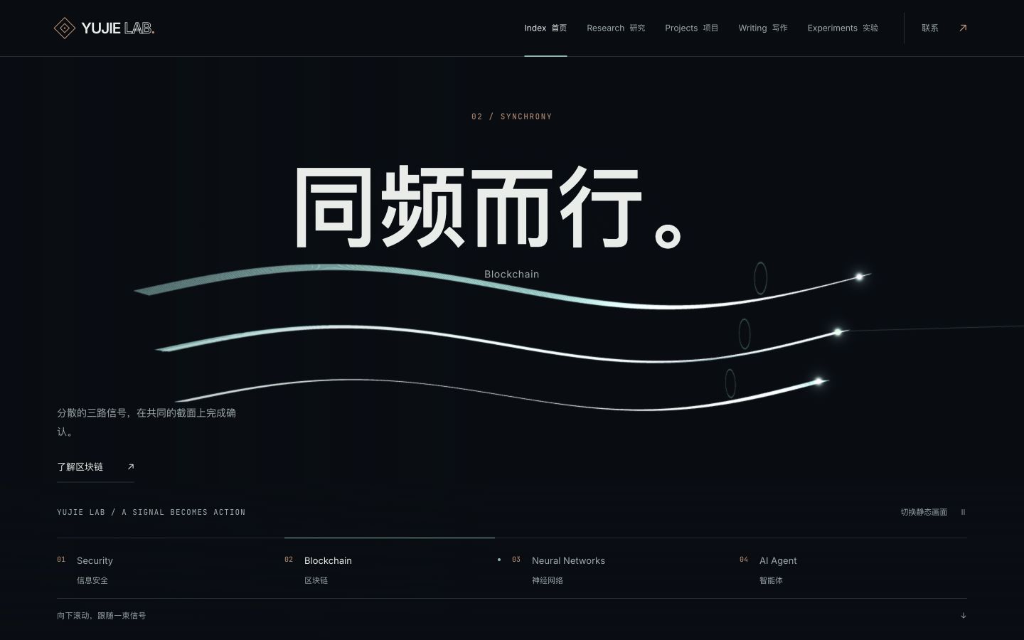 让整个界面参与叙事的页面截图